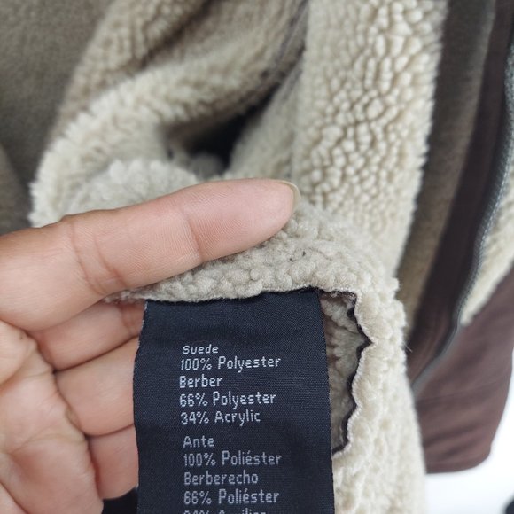 Utex Design Faux Suede Sherpa Winter Coat size 2XL - Picture 10 of 10